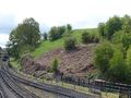 Pan Pudding Hill, with the public viewing area below