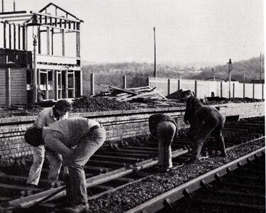 The part-reconstructed box on 26 January 1975 (Brian Moone/SVR News)
