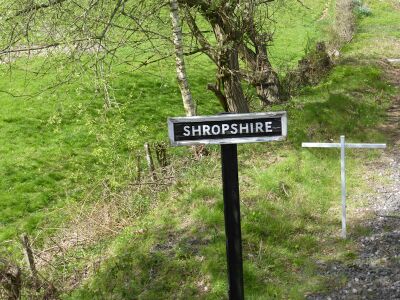 Shropshire boundary marker