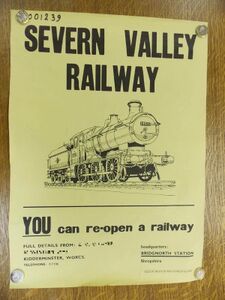 Recruitment poster to help reopen the railway
