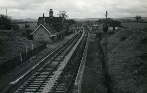 1964: Berrington, View of station after closure. (Sellick Collection)