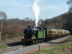 2012: Spring Gala guest GNR 1744 near Bewdley Tunnel