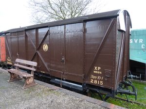 2015: GWR 2815 Fruit C Van newly arrived at Hampton Loade