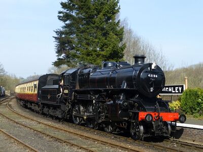 2014: Ivatt Mogul 43106 at Highley