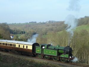 2012: Spring Gala guest GNR 1744 (69523) leaving Highley
