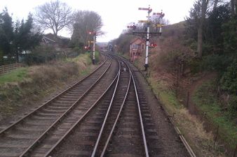Footplate view of the signals