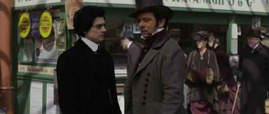 Mariah Mundi (Aneurin Barnard) and Will Charity (Martin Sheen)