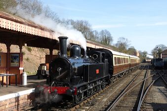 2015: Visiting Webb Coal Tank LNWR 1054 at Bewdley
