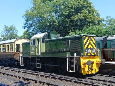 D9551 at Bridgnorth, July 2026