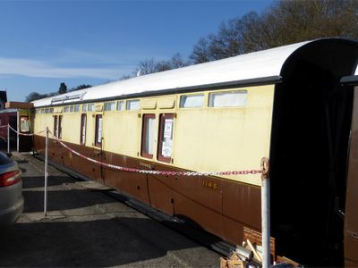 GWR 'SNAKE C' 1145 in use as a sales coach at Bewdley, March 2015