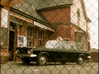 The taxi arrives at Leigh Bridge station