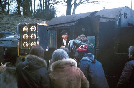 SVR volunteer John Price as the driver during filming