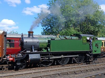 GWR 4150 during test running (2 July)