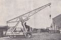 Petrol-electric crane at Kidderminster in 1925.