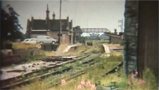 The station seen from near the goods shed