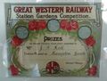 Great Western Railway, Station Gardens Prize awarded to J.T.Hill, Hampton Loade
