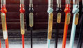 Levers 7 to 15. Lever 8 is spare. Not visible is Lever 11.