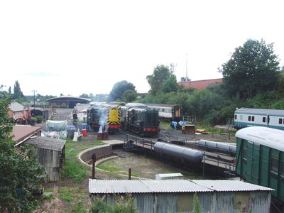 Kidderminster turntable in 2013, pre-dating the Diesel Depot