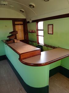 The wheelchair accessible buffet counter