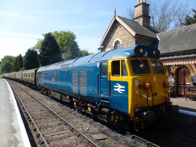 2017: Diesel 50035 Ark Royal at Hampton Loade