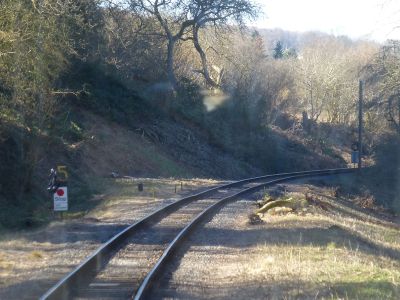 Dip in the line seen from the DMU