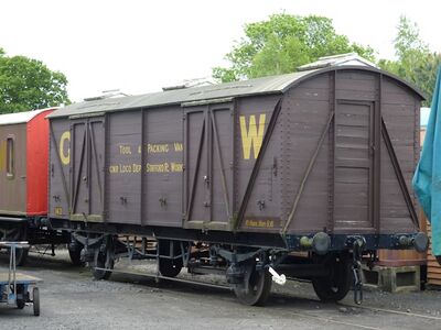 2015: GWR 143 Tool & Packing Van at Bewdley