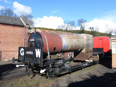 The boiler after removal (Apr 2017)