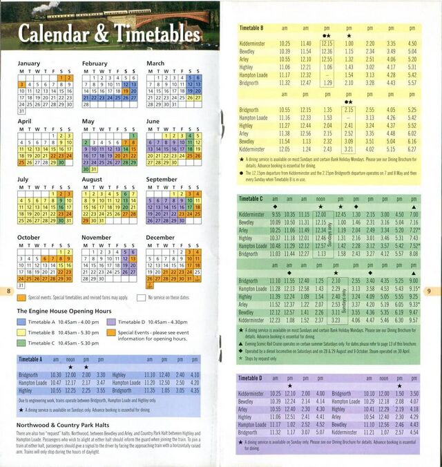 Severn Valley Railway Timeline 2011 - SVR Wiki