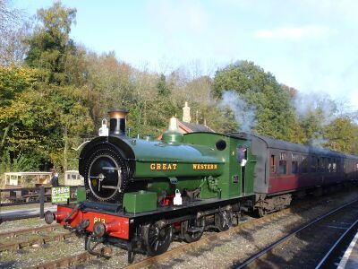 2016: GWR 813 at Highley (newly returned to service)