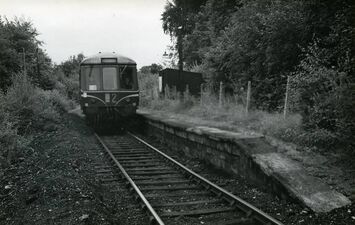 1963: a northbound DMU at Alveley Halt (Sellick Collection)