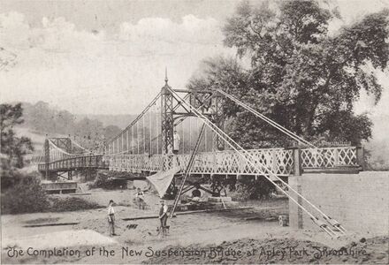 Completion of the suspension bridge (1905)