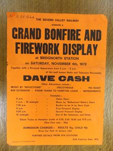 1972 Bonfire Night poster