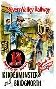 SVR leaflet from 1984 advertising the new through route to Kidderminster.