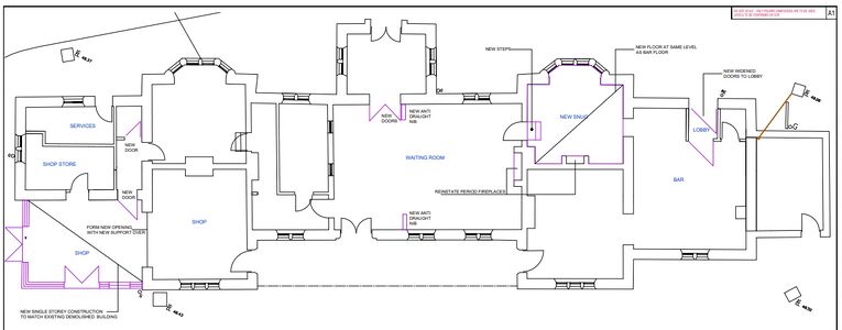 Floorplan for Listed building alterations in June 2021