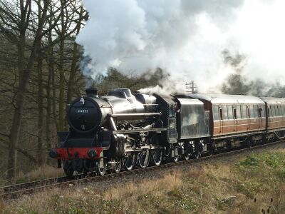 44871 at Highley, 5 Jan 2013