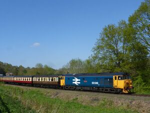 2018: 50049 Defiance leaving Highley