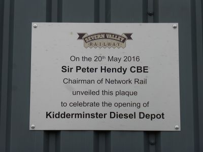 Plaque marking the opening ceremony on 20 May 2016