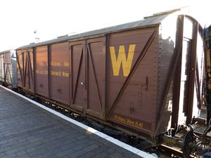 2015: GWR 143 Tool & Packing Van in Bewdley Platform 2