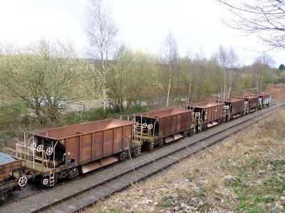 Ballast wagons in Eardington siding