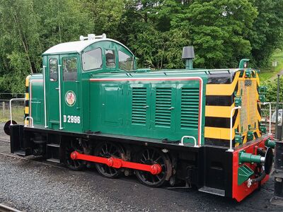 Another view of D2996 at Bridgnorth in May 2026