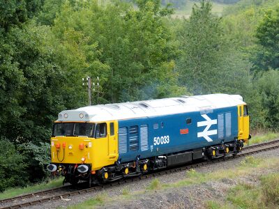 50033 at Highley, September 2020