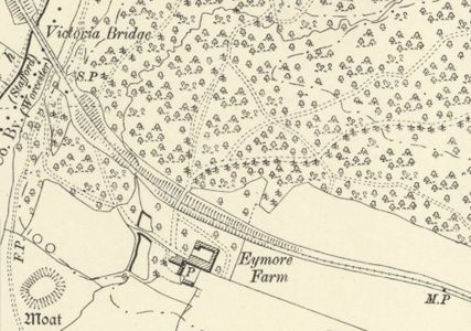 OS map of 1905 showing Eymore Cutting