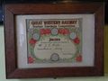 Great Western Railway, Station Gardens Prize awarded to J.T.Hill, Arley.