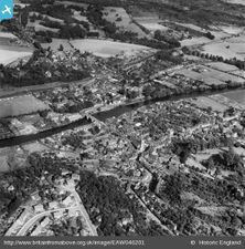 Aerial view of Bewdley in 1952