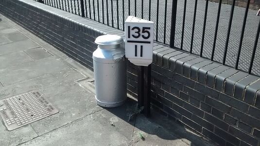 Milepost at Kidderminster