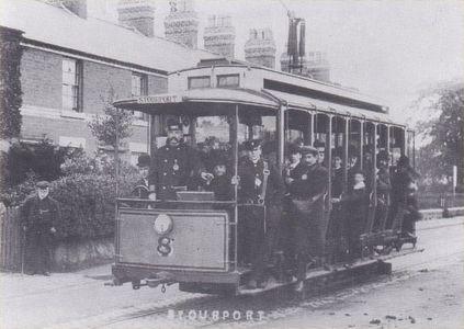 Tramcar No 8 approaching Stourport