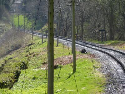 A view of the slip area in April 2017