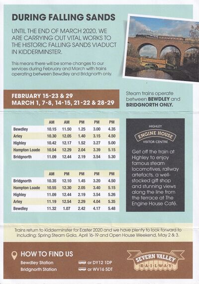 Severn Valley Railway Timeline 2020 - SVR Wiki