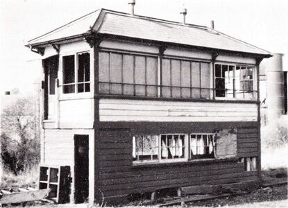 Adderbury box shortly before being dismantled (Brian Moone/SVR News)