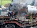 Steam test of 7802 Bradley Manor's boiler (R. Westwood)